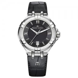Швейцарские наручные часы AI1004-SS001-330-1 Maurice Lacroix. Цвет: черный