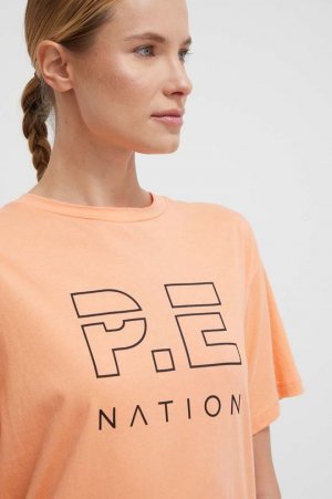 Хлопковая футболка , оранжевый P.E Nation