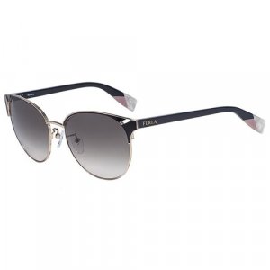 Солнцезащитные очки , серебряный FURLA. Цвет: бесцветный/прозрачный