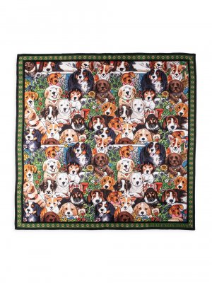 Шелковый шарф Dogs Leave Paw Prints , разноцветный Halcyon Days