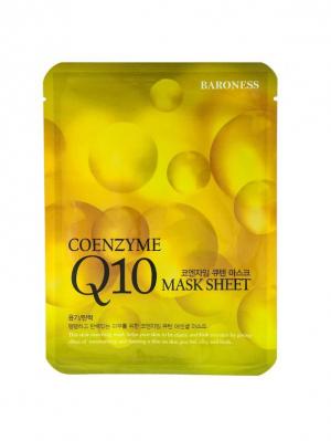 Тканевая маска BARONESS коэнзим Q10 21 гр.*5 шт.. Цвет: золотистый, желтый