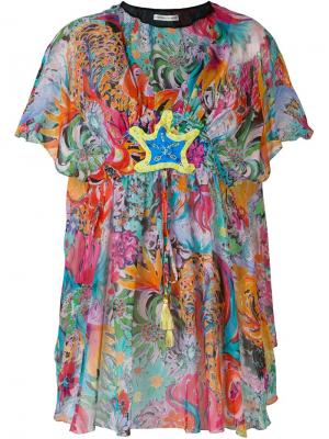 Блузка с цветочным принтом Tsumori Chisato. Цвет: многоцветный