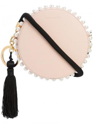 Серьги-гвоздики в форме круглой сумки Mother Of Pearl. Цвет: розовый