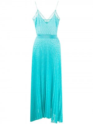 Длинное платье со складками Missoni. Цвет: синий
