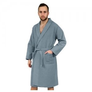Халат , длинный рукав, карманы, размер 56, серый АртДизайн. Цвет: серый