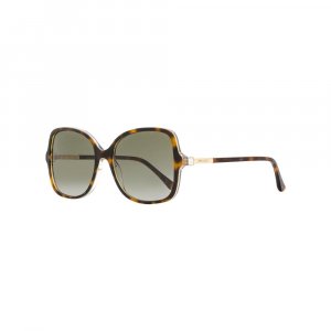Женские квадратные солнцезащитные очки Judy S 0T4HA Гавана Золото 57 мм Jimmy Choo