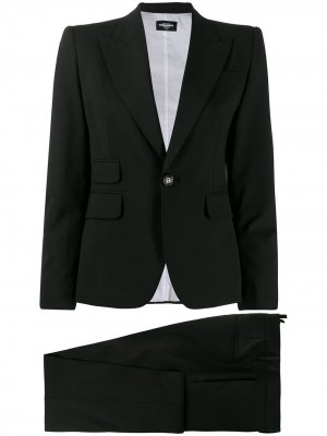 Однотонный костюм с брюками Dsquared2. Цвет: черный