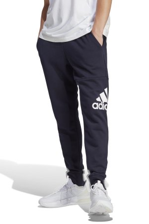 Махровые джоггеры Sportswear Essentials с зауженными штанинами, синий Adidas