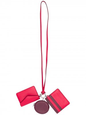 Подвеска с кошельками 2018-го года pre-owned Christian Dior. Цвет: красный
