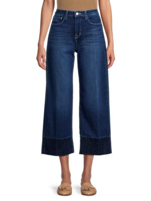 Широкие укороченные джинсы со средней посадкой Whitney L'Agence, цвет Caraway L'AGENCE