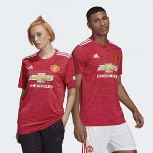 Домашняя игровая футболка Манчестер Юнайтед 20/21 Performance adidas. Цвет: красный