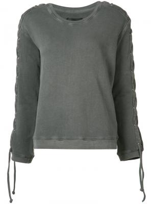 Laced sleeve sweatshirt Rta. Цвет: серый