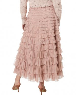 Юбка Tulle Ruffle Maxi Skirt, цвет Blush Pink Lucky Brand