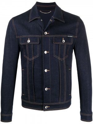 Джинсовая куртка-рубашка Dolce & Gabbana. Цвет: синий