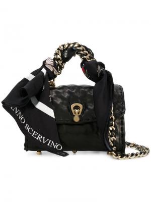 Scarf embellished mini bag Ermanno Scervino. Цвет: черный