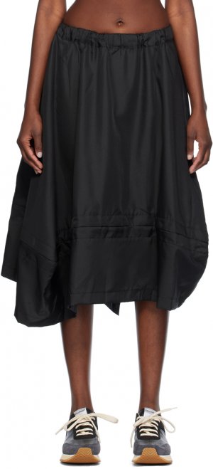 Черная юбка-миди со складками Comme Des Garcons Garçons