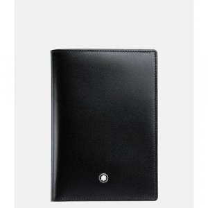 Бумажник MB11987, фактура глянцевая, черный Montblanc. Цвет: черный