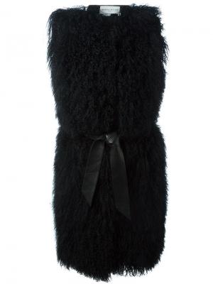 Sleeveless belted coat Wanda Nylon. Цвет: чёрный