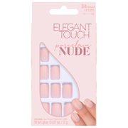 Короткие матовые накрашенные накладные ногти коллекции «Nude» Nude Collection Nails — Porcelain Elegant Touch
