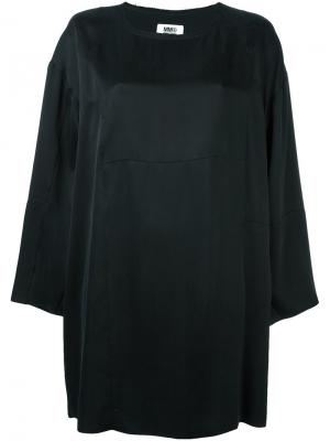 Платье-туника Mm6 Maison Margiela. Цвет: чёрный