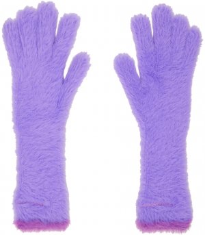 Фиолетовые перчатки Le Papier 'Les Gants Neve' Jacquemus