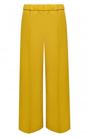 Шерстяные брюки Jil Sander. Цвет: жёлтый