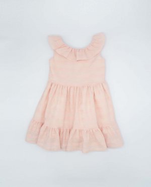 Розовое хлопковое платье для девочки , розовый Fina Ejerique