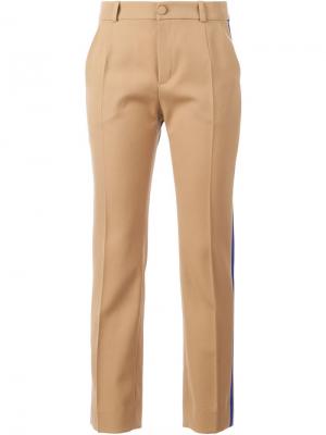 Элегантные брюки Bouchra Jarrar. Цвет: коричневый