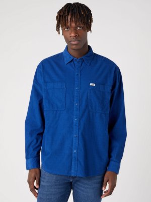 Свободная рубашка с двумя карманами , синий Wrangler
