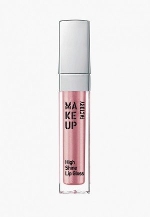 Блеск для губ Make Up Factory с эффектом влажных High Shine т.20 розовая глазурь, 6.5 мл. Цвет: розовый