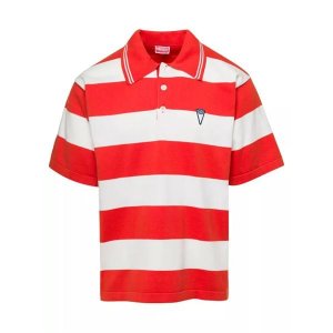 Футболка white and polo t-shirt with embroidered logo i , красный Kenzo