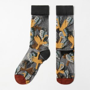 Носки MINAKU. Цвет: желтый, зеленый