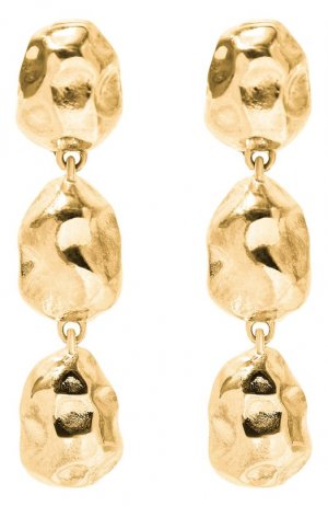 Серьги Eva Copine jewelry. Цвет: золотой