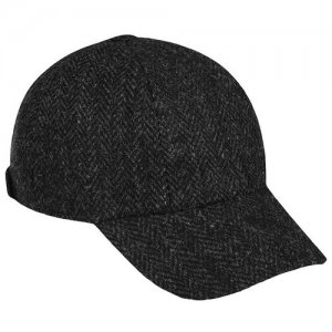 Бейсболка HANNA HATS Baseball Tweed BB2, размер 57. Цвет: черный