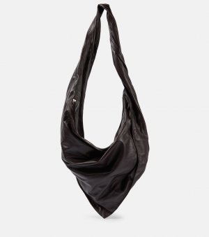 Кожаная сумка через плечо с шарфом , коричневый Lemaire