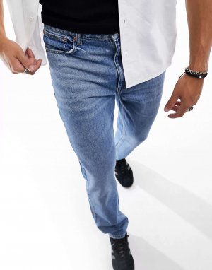 Синие прямые джинсы в винтажном стиле Asos