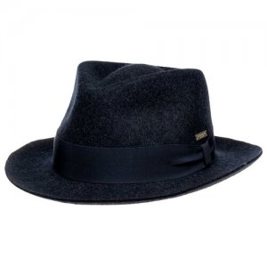 Шляпа федора 70424-0 FELT FEDORA, размер 57 Seeberger. Цвет: синий