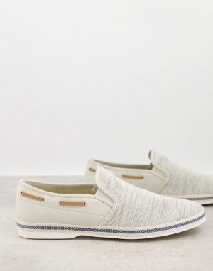 Серые летние туфли-слипоны Carufel-Серый ALDO