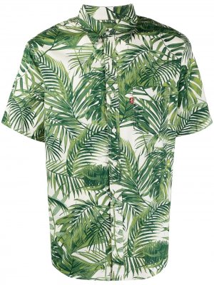 Levis рубашка с короткими рукавами и принтом Levi's. Цвет: зеленый