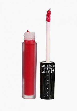 Блеск для губ BelorDesign Matt couture т. 55 насыщенный красный, 2,9 г. Цвет: красный