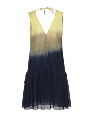 Короткое платье GAETANO NAVARRA. Цвет: темно-синий