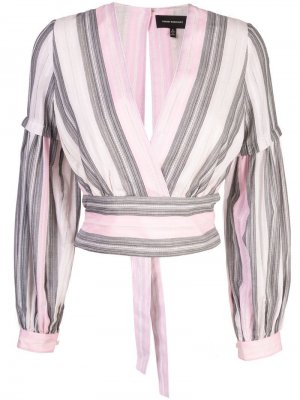 Блузка Nova в полоску Robert Rodriguez Studio. Цвет: розовый