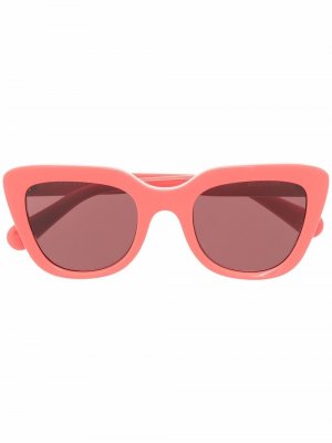 Солнцезащитные очки в массивной оправе Stella McCartney Eyewear. Цвет: розовый