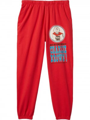 Спортивные брюки Gym Pant из коллаборации с Peanuts Marc Jacobs. Цвет: красный