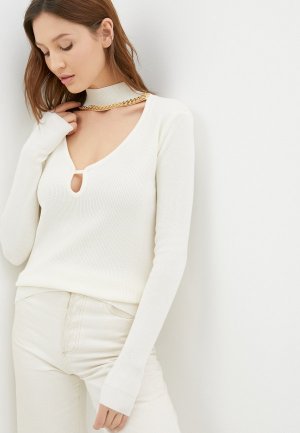 Пуловер Soky & Soka. Цвет: белый