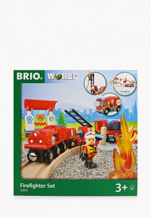 Набор игровой Brio Пожарная станция, 35х12х35см. Цвет: разноцветный