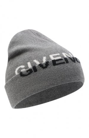Хлопковая шапка Givenchy. Цвет: серый