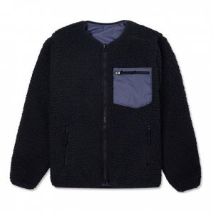 Куртка Reversible polar fleece Stay Warm Jacket Couple Style Black, черный Converse