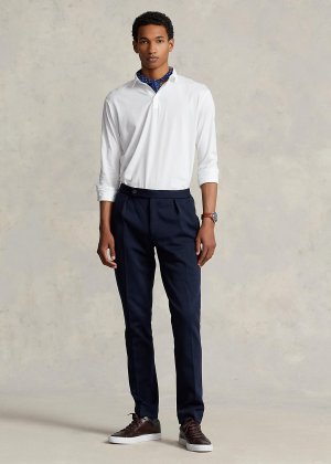 Костюмные брюки двойного вязания со складками Ralph Lauren