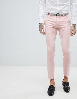Супероблегающие брюки под смокинг Wedding-Розовый Noose & Monkey